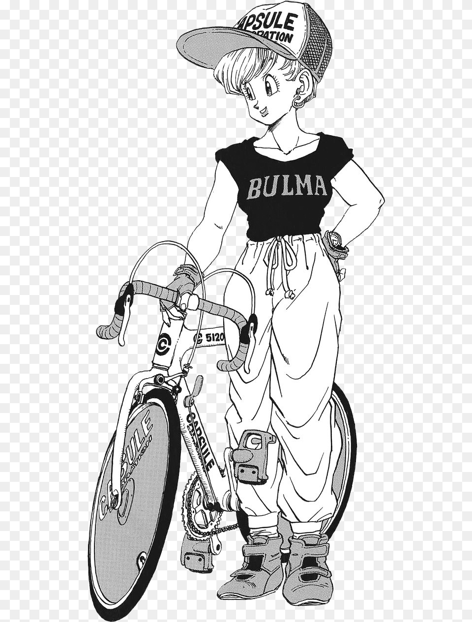 Bulma Manga Black And White Bulma Manga Art, Book, Comics, Publication, Person Free Png Download