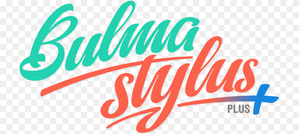 Bulma Stylus Plus Logo Calligraphy, Text Png Image