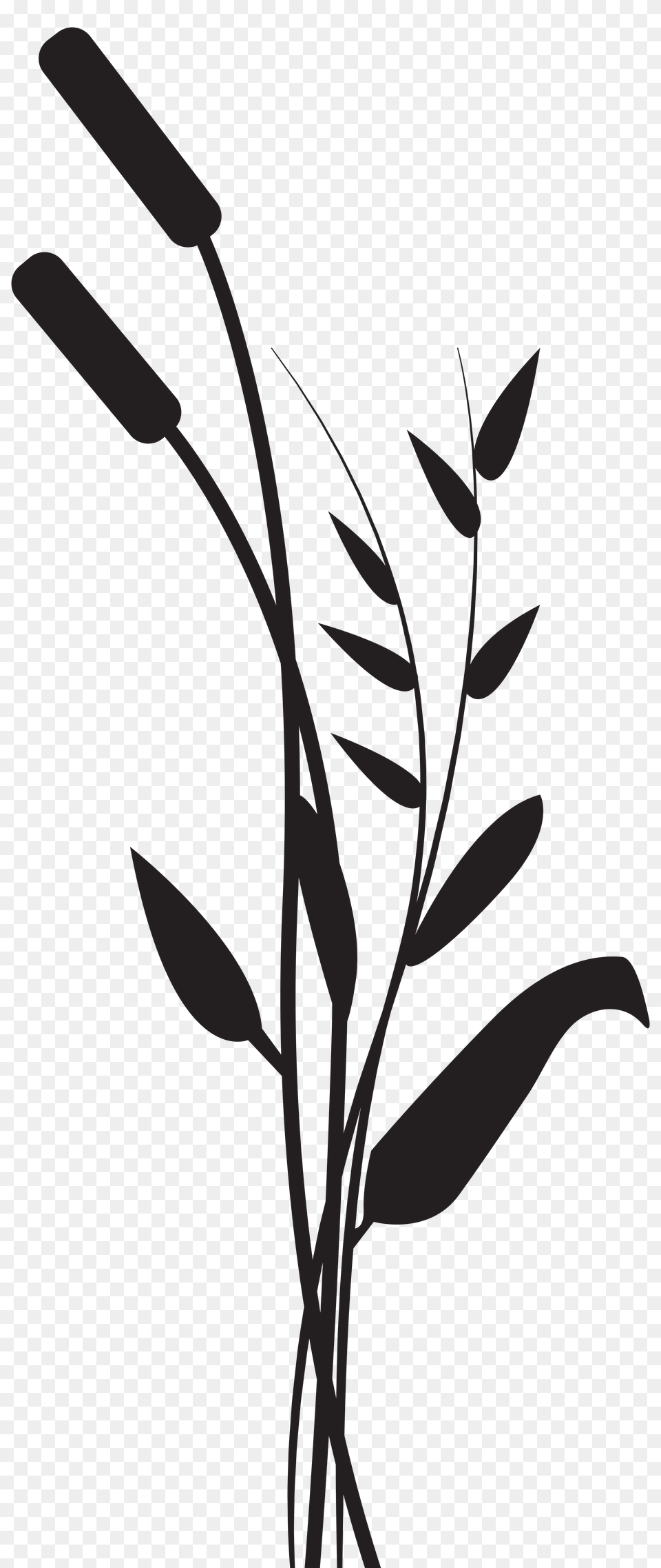 Bulrush Silhouette Clip Art Gallery, Cross, Symbol Png Image