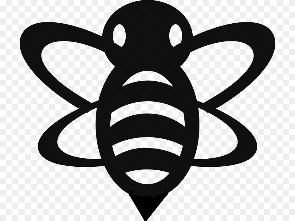 Bumble Bee Clip Art, Gray Free Png Download