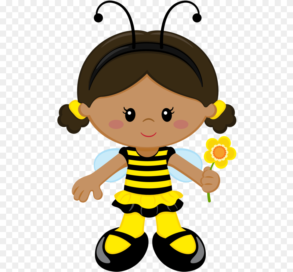 Bumble Bee Girl Clip Art, Baby, Person, Toy, Doll Free Png
