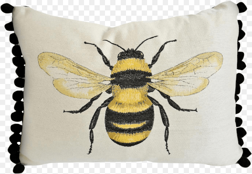 Bumble Bee Pillow Bee Pillow, Cushion, Home Decor, Animal, Insect Png Image
