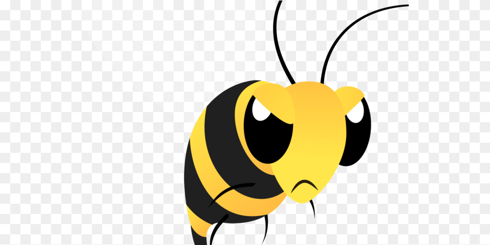 Bumblebee Clipart Mean To Bee Evil Cartoon Bees Angry Bee, Animal, Honey Bee, Insect, Invertebrate Png Image