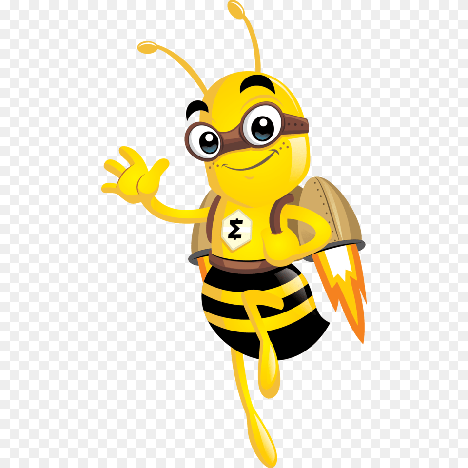 Bumblebee Clipart Smart Bee Bee Smart, Animal, Invertebrate, Insect, Wasp Free Transparent Png