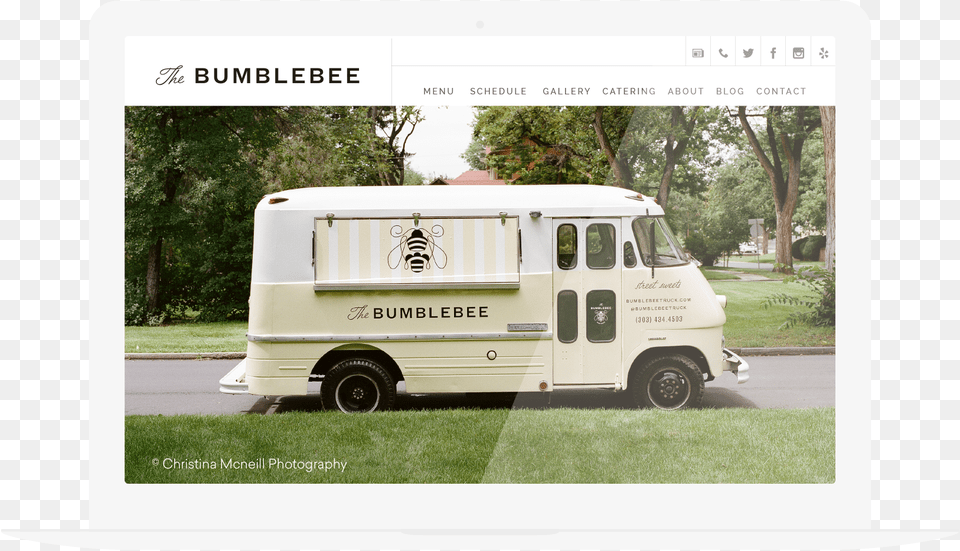 Bumblebee Food Truck Comida, Caravan, Transportation, Van, Vehicle Free Png Download