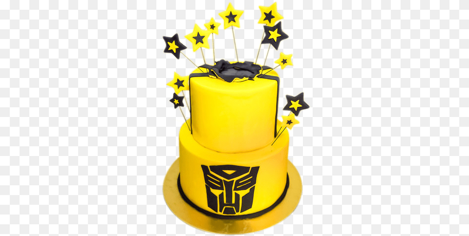 Bumblebee Transformers Cake, Birthday Cake, Cream, Dessert, Food Free Png