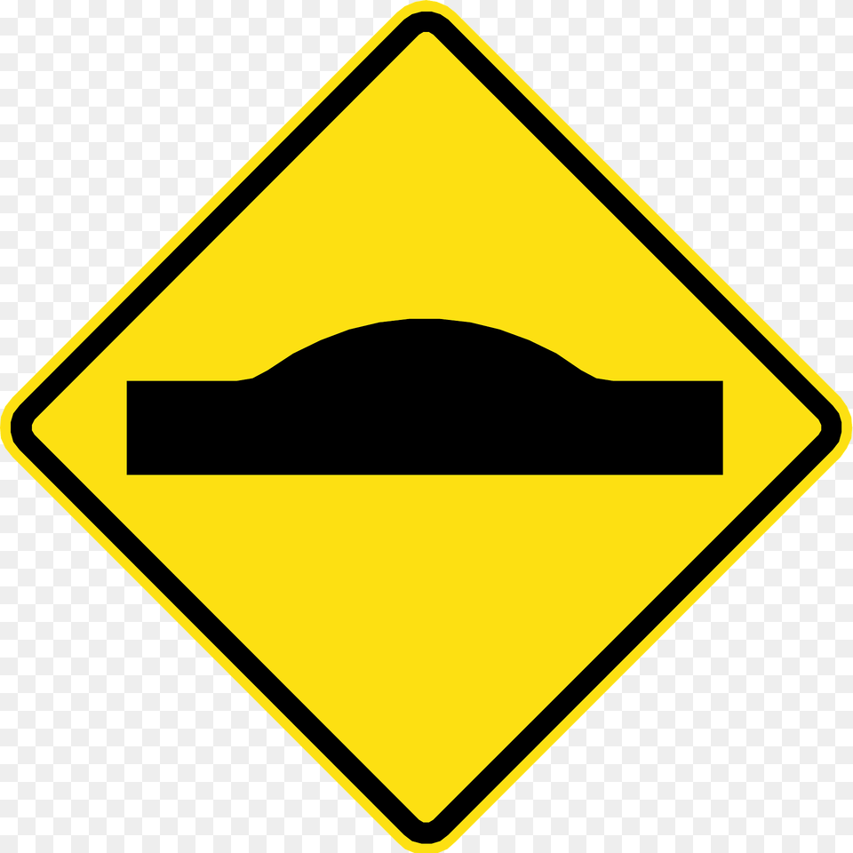Bump In Road Sign In Chile Clipart, Road Sign, Symbol, Blackboard Free Transparent Png