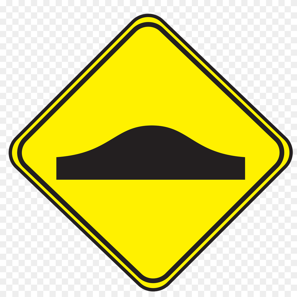 Bump In Road Sign In Uruguay Clipart, Symbol, Road Sign Png