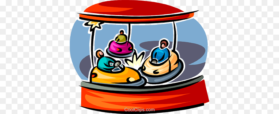 Bumper Cars Royalty Vector Clip Art Illustration, Baby, Person, Device, Grass Free Png