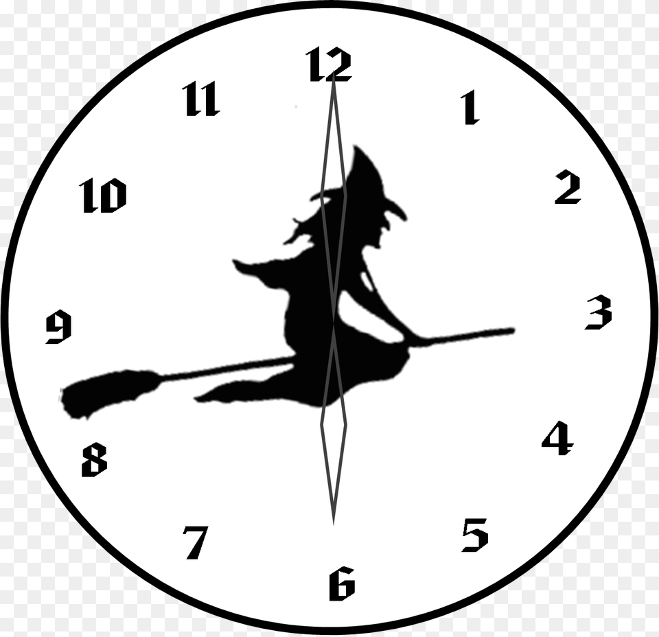 Bumper Sticker Car Witch Decal Sticker, Analog Clock, Clock, Person Png