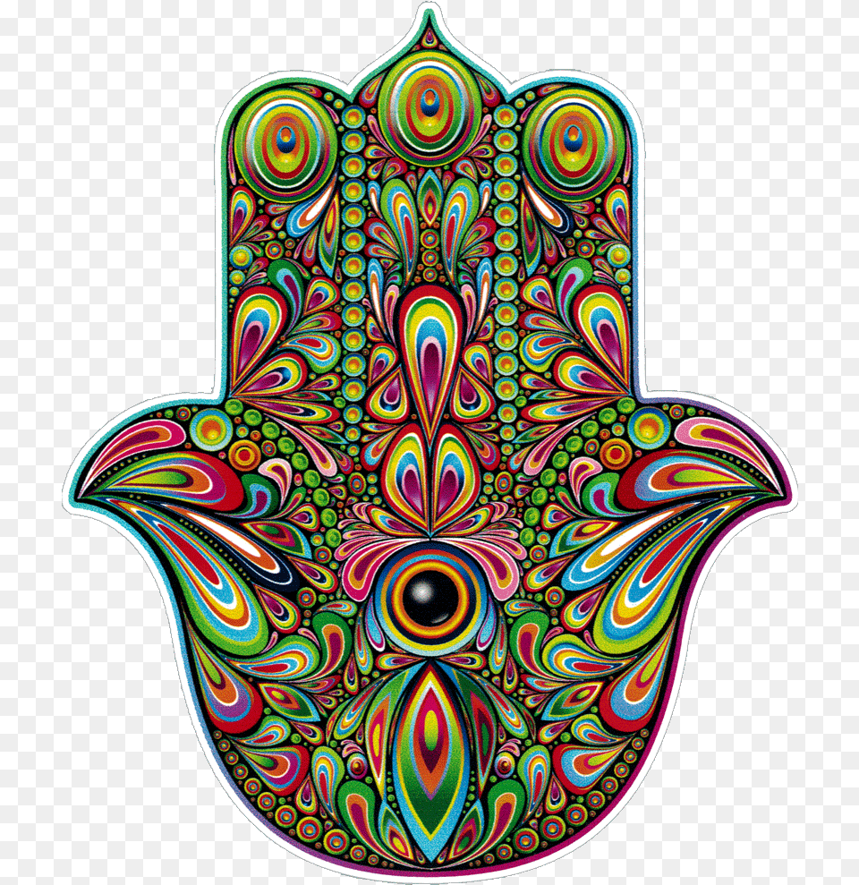 Bumper Sticker Decal Hamsa Hand, Pattern, Animal, Bird, Paisley Png Image