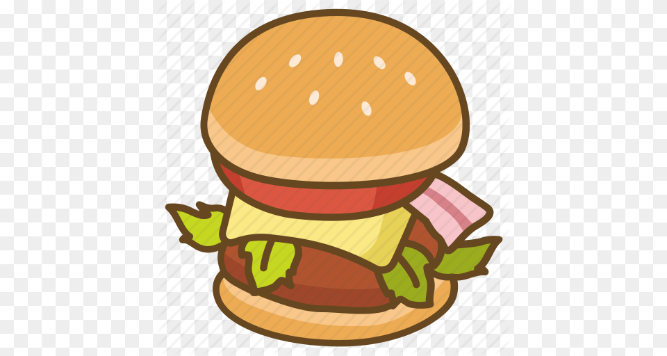 Bun Burger Cheeseburger Gourmet Hamburger Lunch Icon, Food Png Image