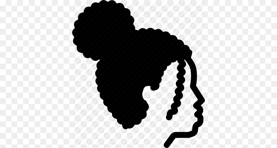 Bun Curly Hair Hairstyle Icon, Lighting, Silhouette, Clothing, Hat Png