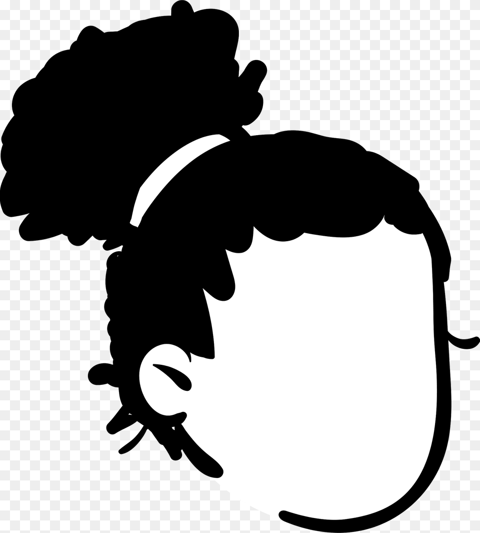 Bun Hair Style Clipart, Stencil, Animal, Kangaroo, Mammal Free Transparent Png