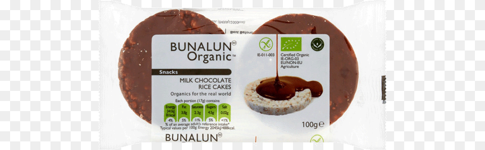 Bunalun Organic Milk Chocolate Rice Cakes, Dessert, Food, Ketchup Free Png