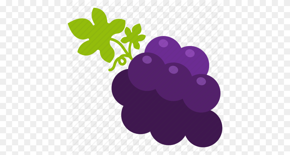 Bunch Food Fruit Grape Healthy Leaf Vine Icon, Grapes, Plant, Produce Png