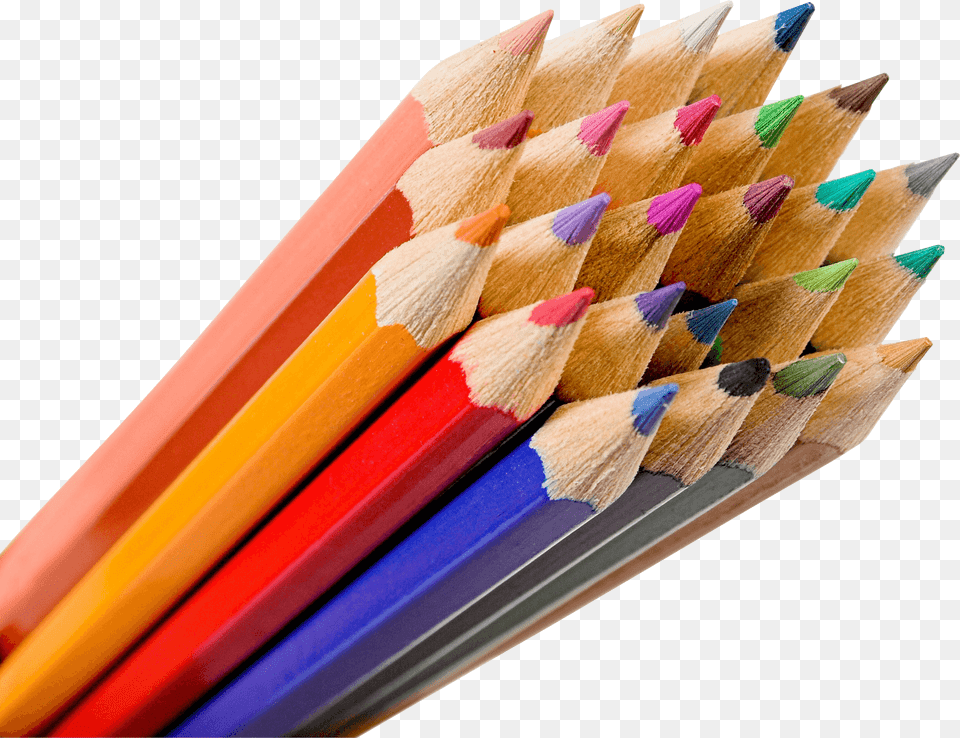 Bunch Of Color Pencils, Pencil Free Png