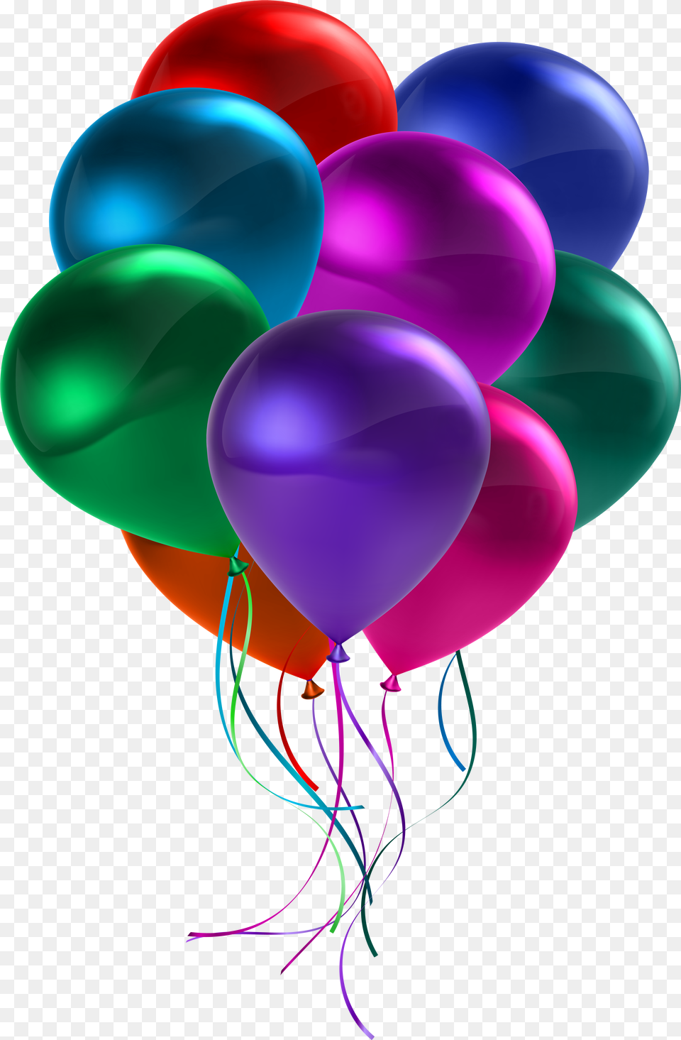 Bunch Of Colorful Balloons Transparent Happy Birthday Colorful Balloons Clipart, Rocket, Weapon, Toy, Kite Png