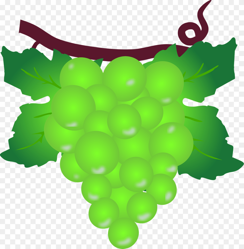 Bunch Of Green Grapes Clipart, Produce, Food, Fruit, Plant Free Png