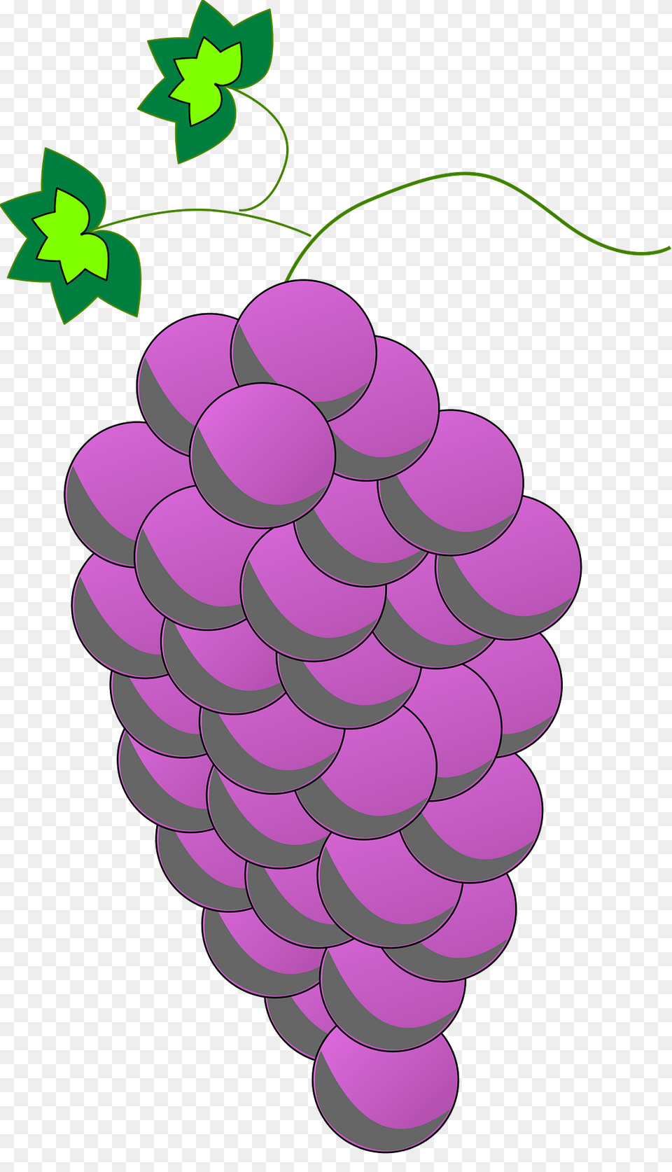 Bunch Of Purple Grapes Clipart, Food, Fruit, Plant, Produce Png