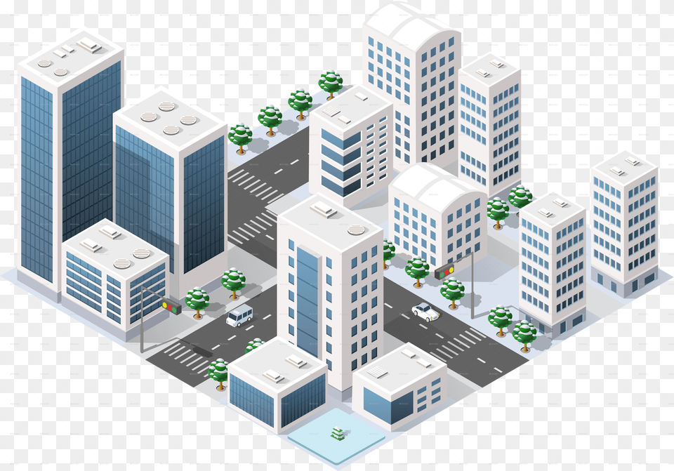 Bundle Module Creator By City Isometric Vector, Architecture, Housing, High Rise, Condo Png Image