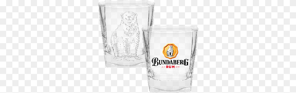 Bundy Bear Set Of 2 Spirit Glasses Bundaberg, Glass, Alcohol, Beer, Beverage Free Transparent Png