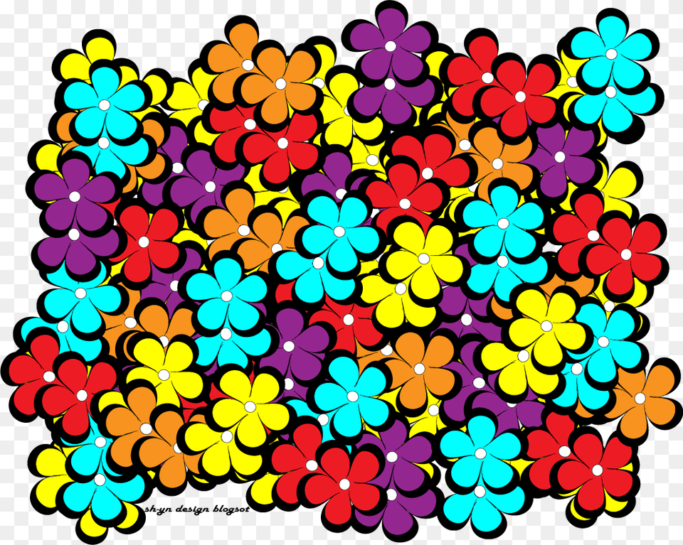Bunga Colorfull, Art, Floral Design, Graphics, Pattern Png