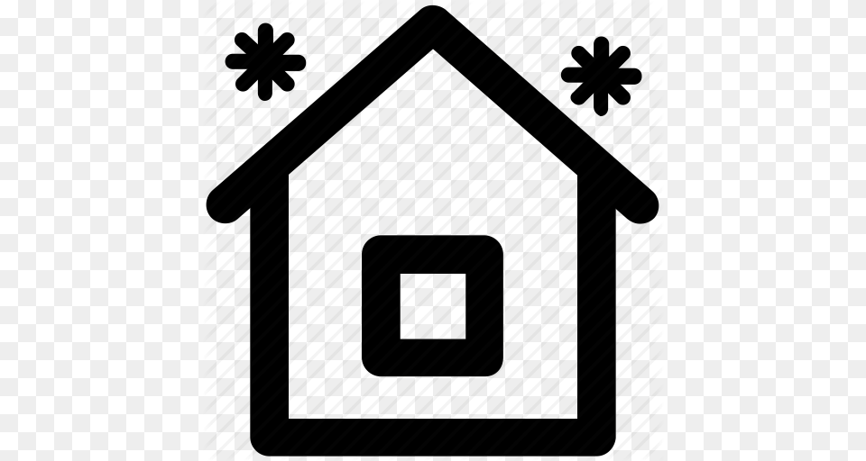 Bungalow Home House Hut Shack Snow Falling Villa Icon, Dog House, Architecture, Building Free Transparent Png