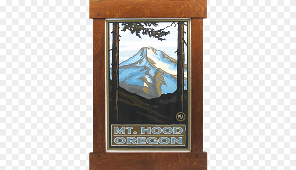 Bungalow Style Frame Mt Hood Travel Poster, Nature, Mountain, Outdoors, Mountain Range Free Png
