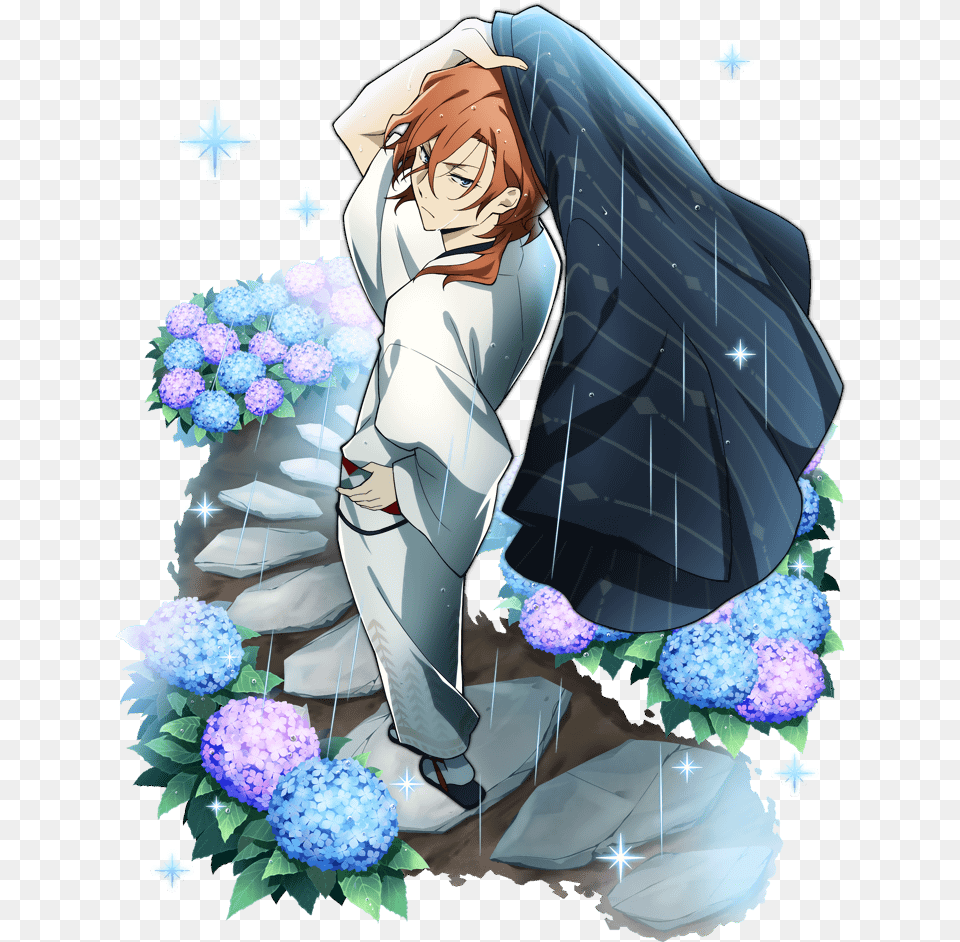 Bungo Stray Dogs Chuuya Ssr, Publication, Book, Comics, Person Free Png Download