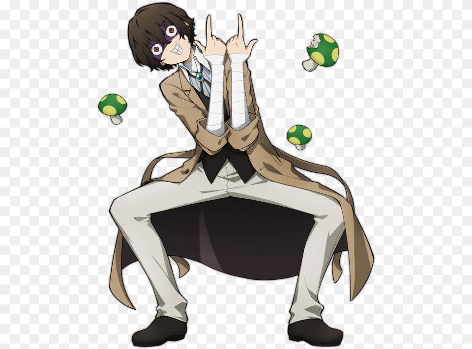 Bungou Stray Dogs Dazai Mushroom, Book, Comics, Publication, Adult Free Transparent Png