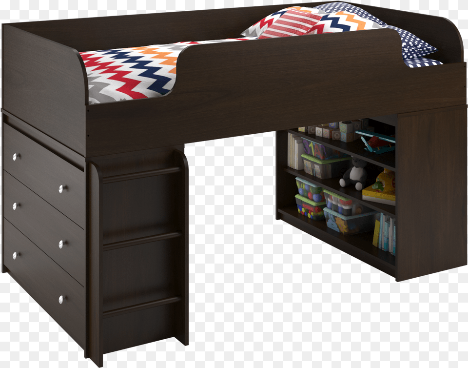 Bunk Bed, Desk, Furniture, Table, Drawer Free Png Download