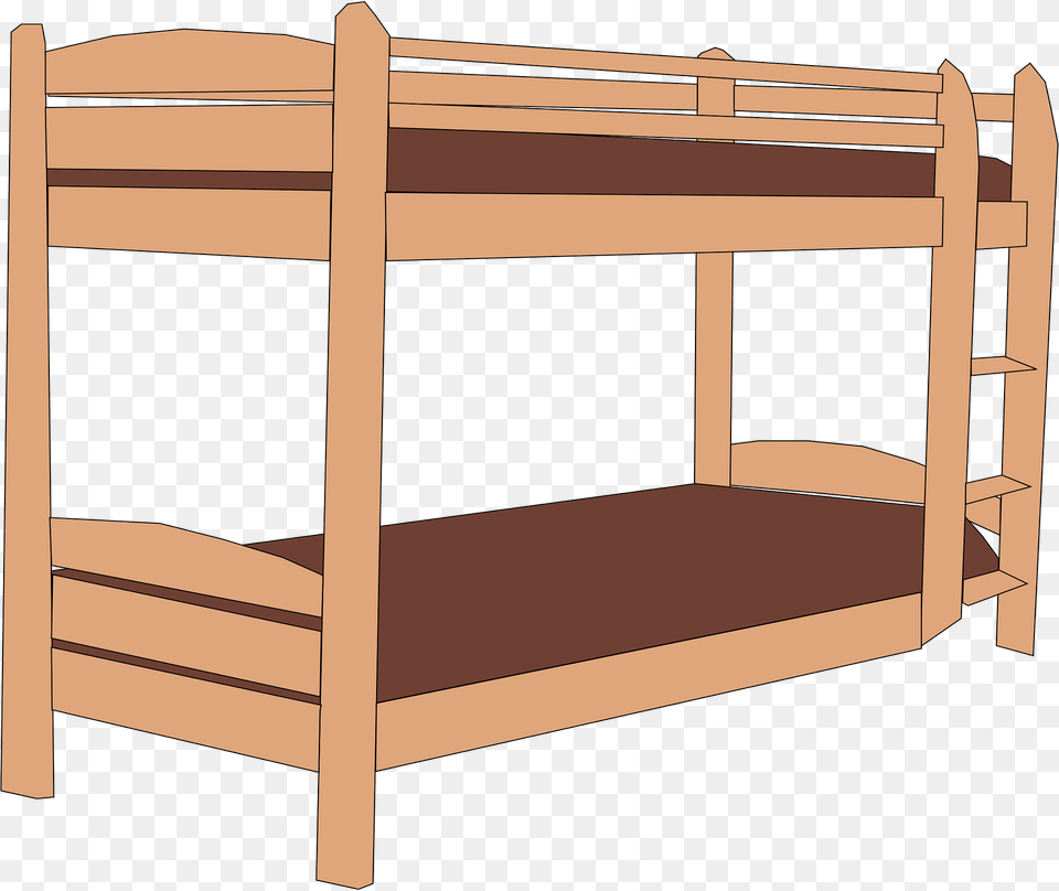 Bunk Bed Clipart, Bunk Bed, Crib, Furniture, Infant Bed Free Png