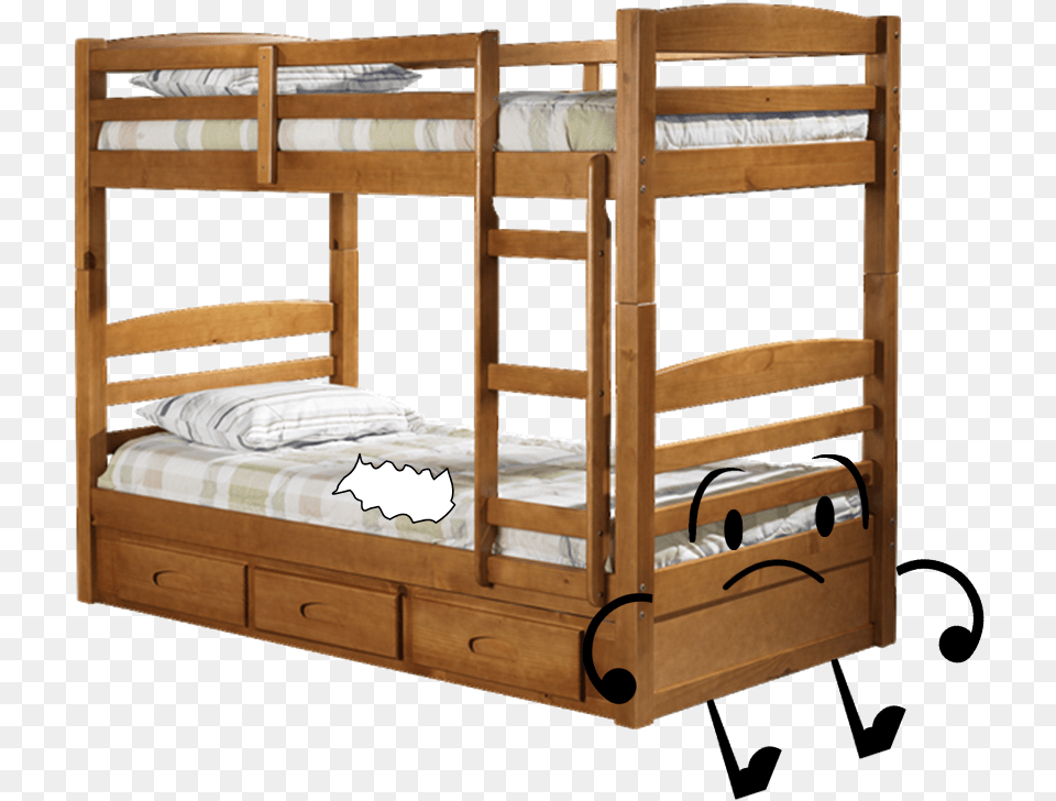 Bunk Bed Hd Solid Wood Bunk Beds Twin Over Twin, Bunk Bed, Crib, Furniture, Infant Bed Free Png Download