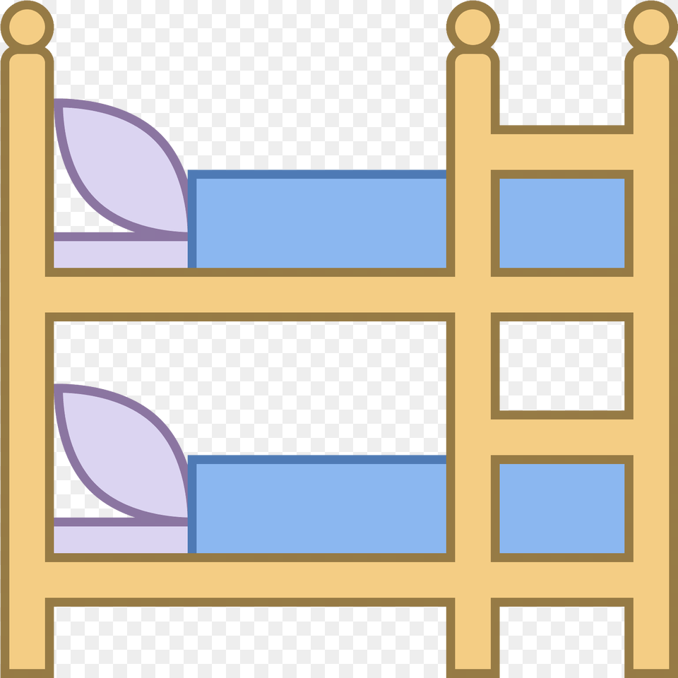 Bunk Icon Download And Vector, Bed, Bunk Bed, Furniture, Gate Free Png