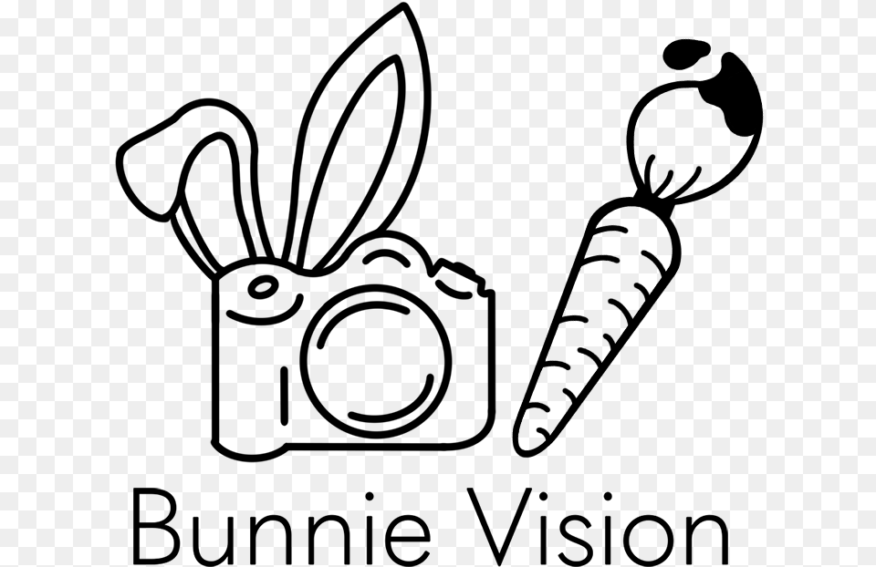 Bunnie Vision Illustration, Gray Png