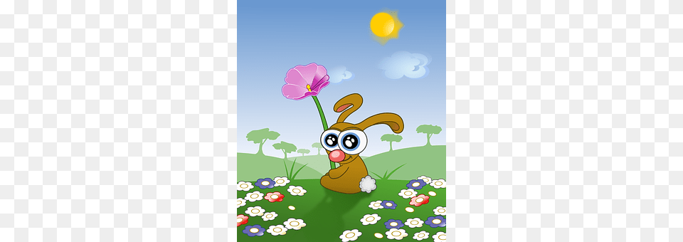 Bunny Art, Graphics, Cartoon, Flower Png