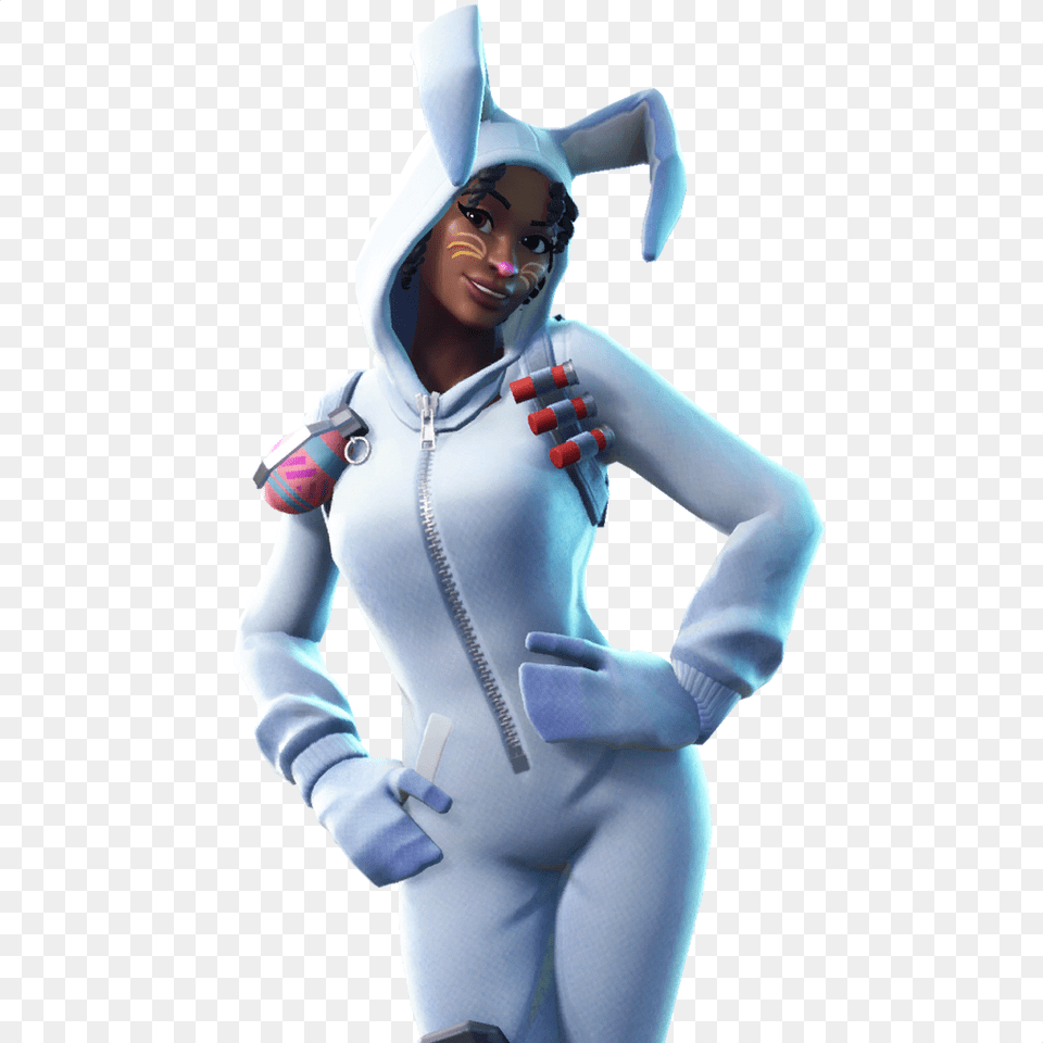 Bunny Brawler Outfit Fnbr Co Fortnite Cosmetics Fortnite Bunny Brawler, Adult, Person, Woman, Female Free Transparent Png