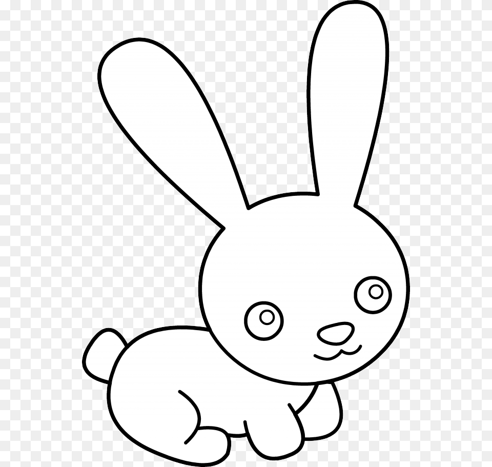 Bunny Clip Art Coloring Pages Coloring Pages Bunny Clipart Black And White, Plush, Toy, Animal, Mammal Png Image