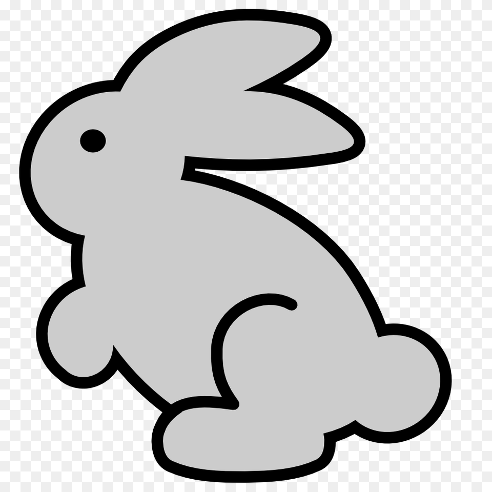 Bunny Clipart, Animal, Mammal, Rabbit, Stencil Png