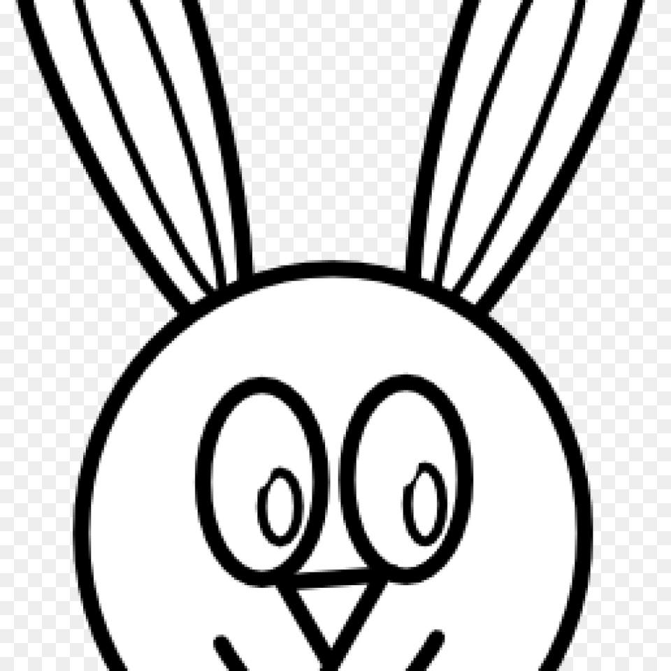 Bunny Clipart Black And White Clip Art, Accessories, Cutlery Png