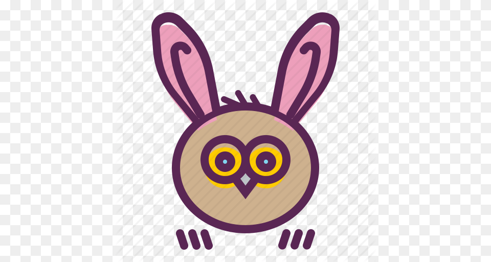 Bunny Ears Easter Owl Rabbit Icon, Animal, Mammal Png