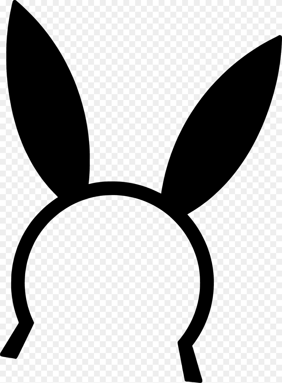 Bunny Ears Headband Silhouette, Stencil, Animal, Fish, Sea Life Free Png