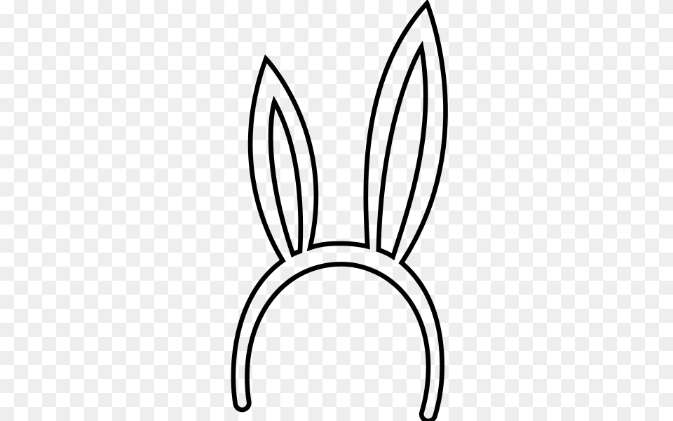 Bunny Ears Rubber Stamp Stampmore, Gray Free Transparent Png