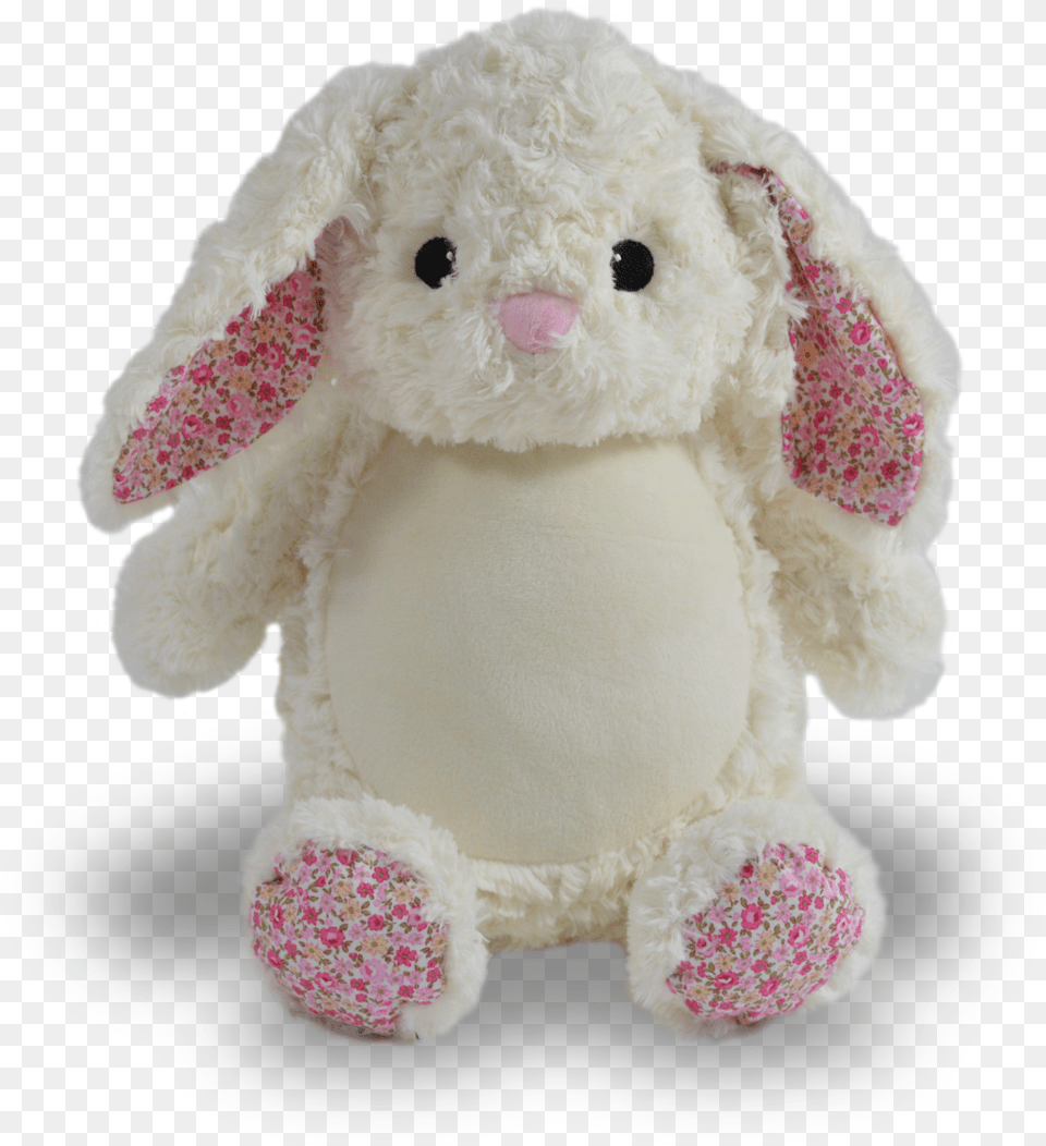 Bunny Floral Stuffed Toy, Plush, Teddy Bear Png