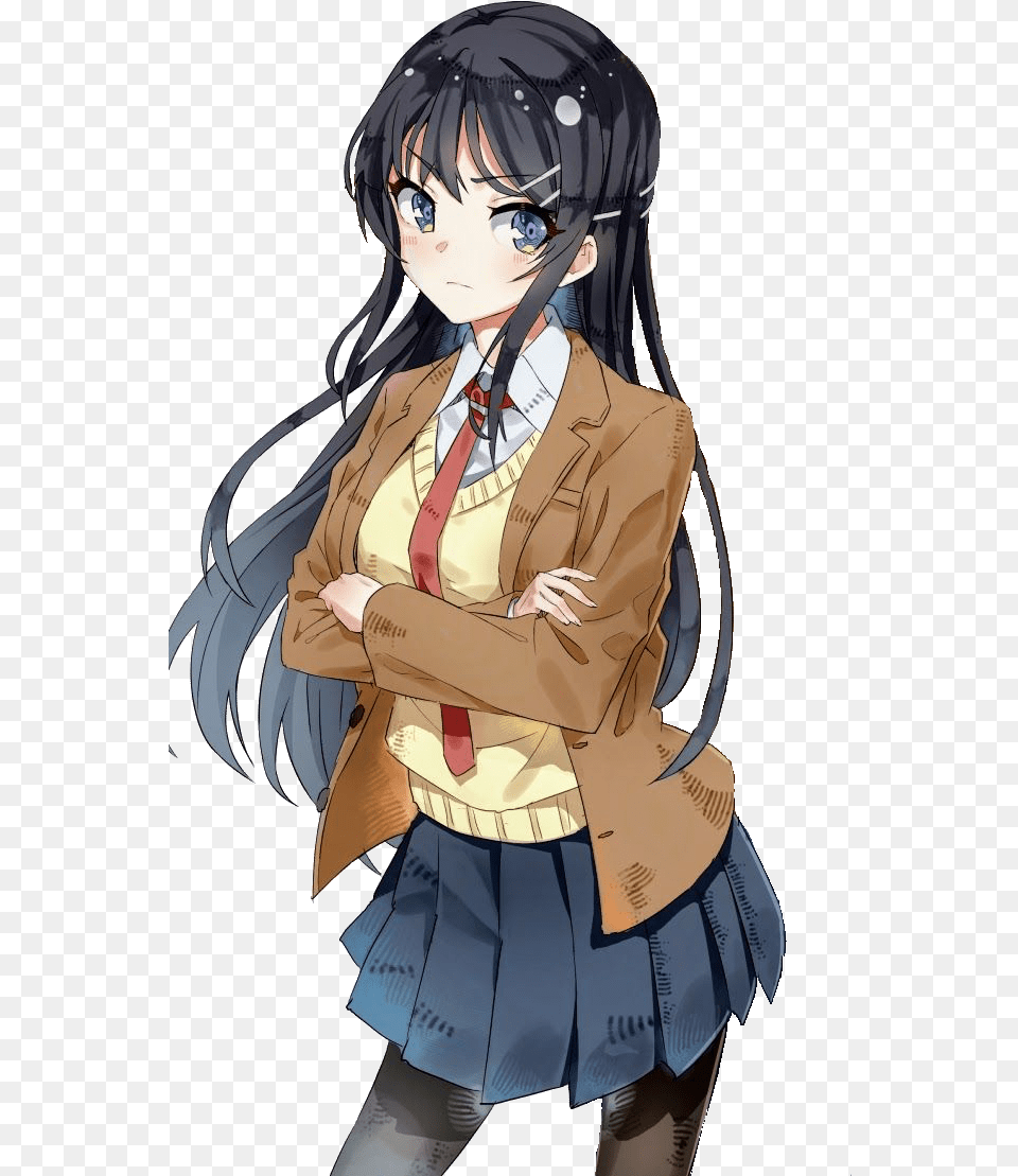 Bunny Girl Senpai Freetoedit Mai San And Sakuta, Adult, Publication, Person, Female Png