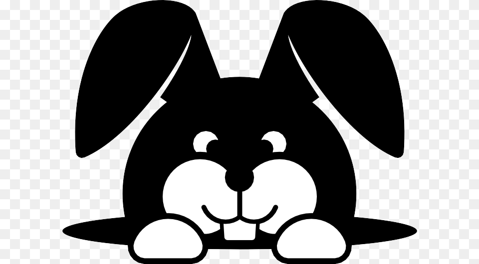 Bunny Hole Rabbit Hole Cartoon, Stencil, Device, Grass, Lawn Png Image
