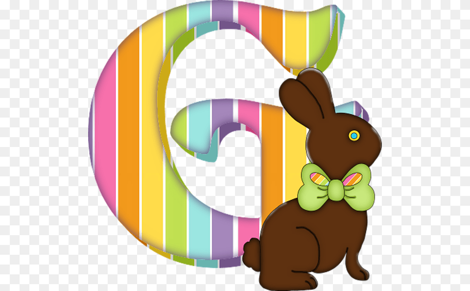 Bunny Letter G, Text, Food, Sweets Free Png