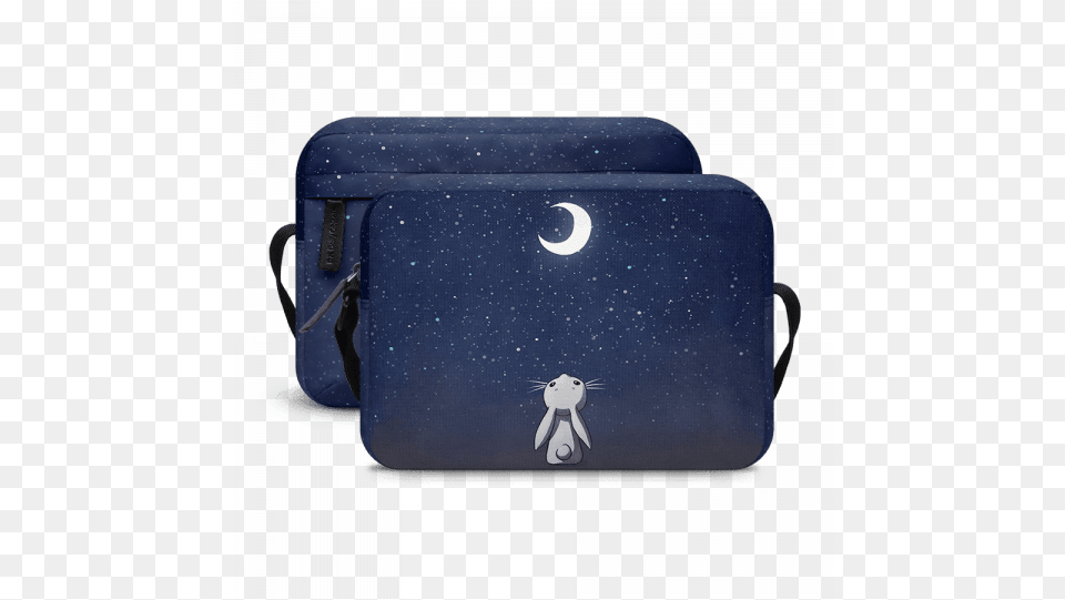 Bunny Moon Galaxy S7 Phone Case Full Size Messenger Bag, Accessories, Handbag, Purse, Mailbox Free Png Download