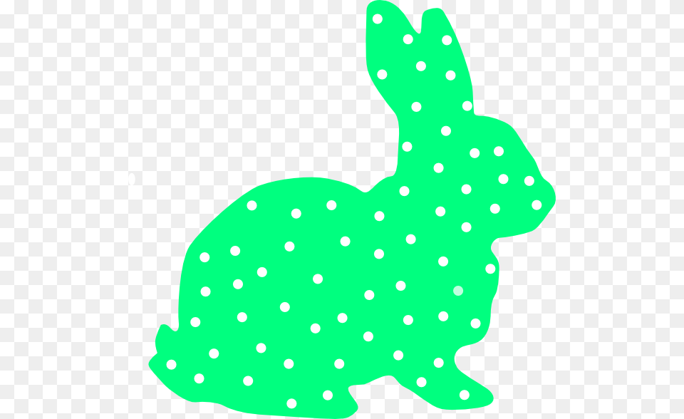 Bunny Polka Dot Silhouette Clip Art, Pattern, Animal, Mammal, Rabbit Png